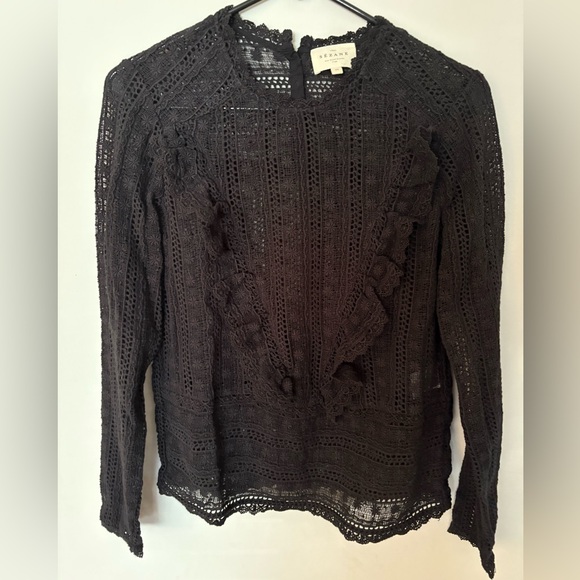 Sezane Madeleine blouse black size 34 - Picture 2 of 5